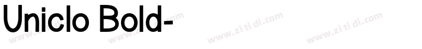Uniclo Bold字体转换